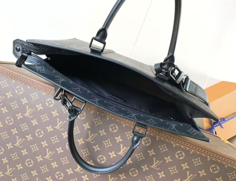 5黑花 Sac Plat Horizontal Zippé 公文包 