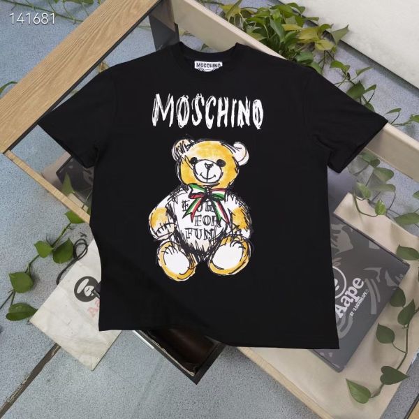 春夏新款moschino莫斯奇諾卡通玩具熊圖案 