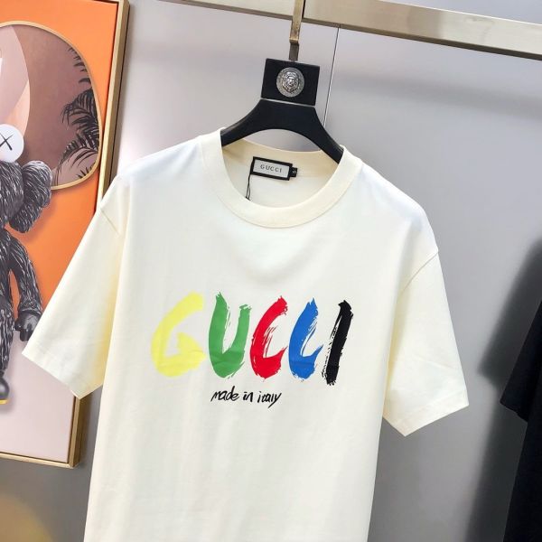 G*cci 古齊2025春夏新款原單男士圓領短袖T恤 