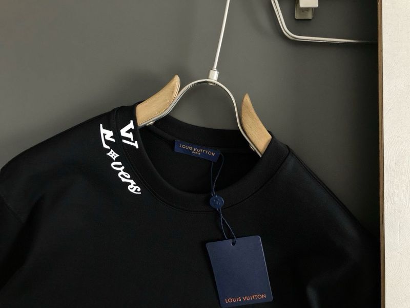 春夏頂級白色領口字母分割膠印經典百搭短袖 