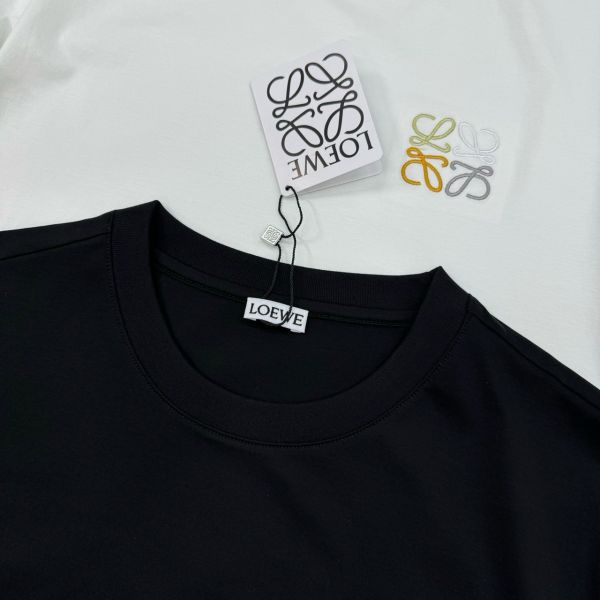 LOEWE羅意威25s春夏絲光棉T恤 