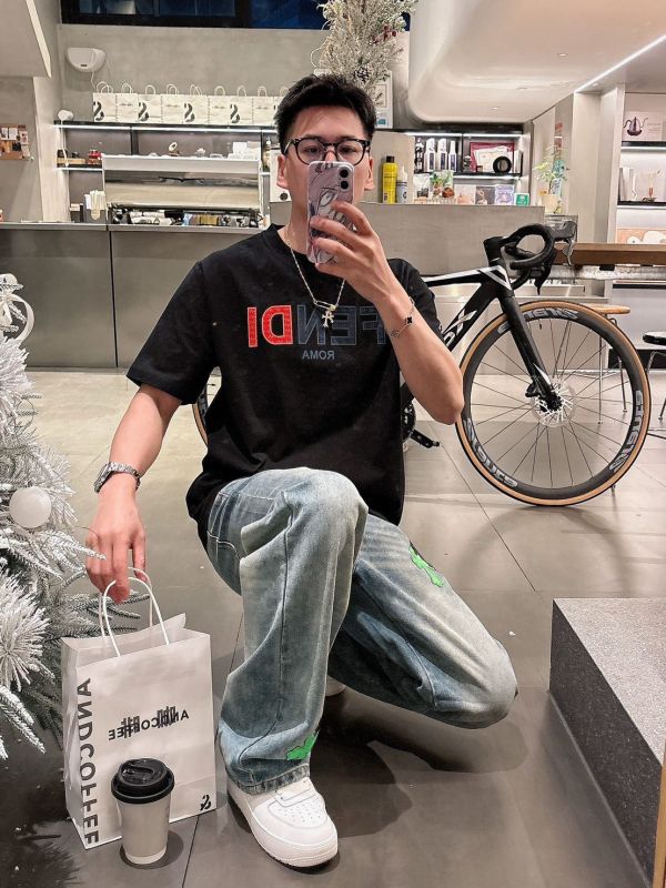 FDI2025ss春夏新款圓領短袖T恤 