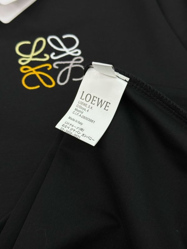 LOEWE羅意威25s春夏絲光棉T恤 
