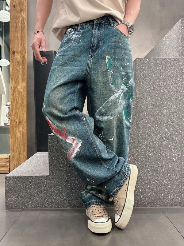 lv｜定制面料牛仔褲 