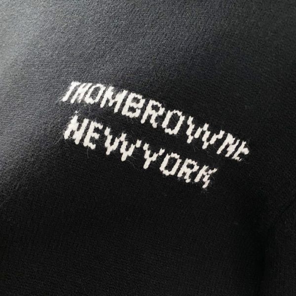 Thm browe 四槓經典男士圓領羊毛衫 