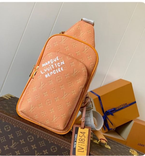 變碼芯片 M12869黃色 AVENUE 單肩包 