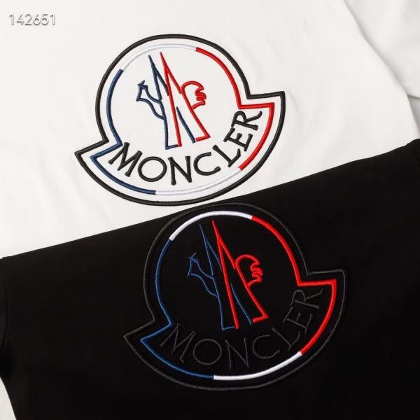 MONCLER 蒙口24ss 撞色刺繡大 logo 袖口 