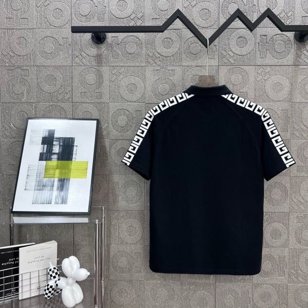 紀梵希拉鍊刺繡字母LOGO印花 Polo衫 