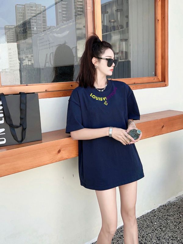 春夏新款 lv字母印花短袖T恤 