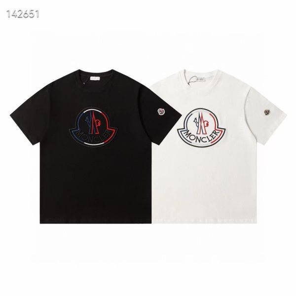 MONCLER 蒙口24ss 撞色刺繡大 logo 袖口 