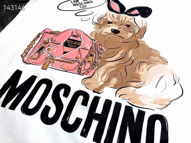 MOSCHINO/莫斯奇諾狗狗印花T恤 