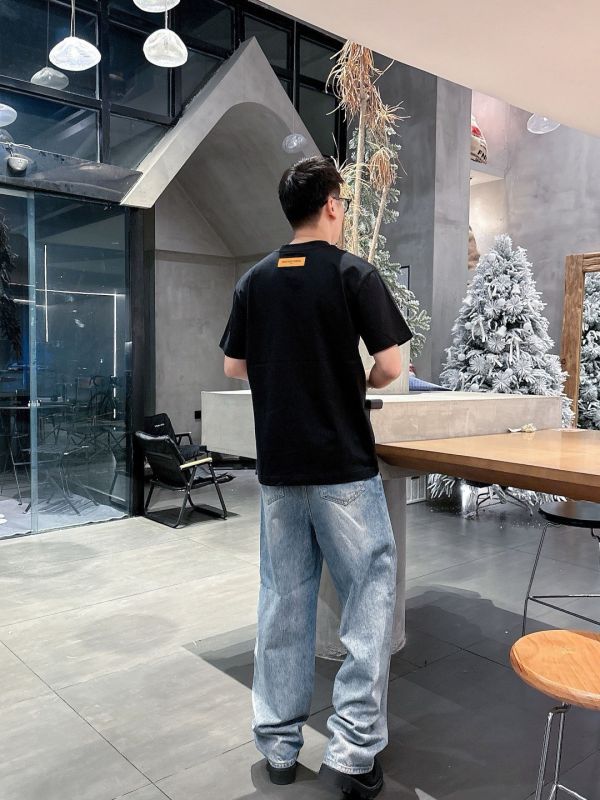 LV 春夏新款棉質圓領短袖T恤 