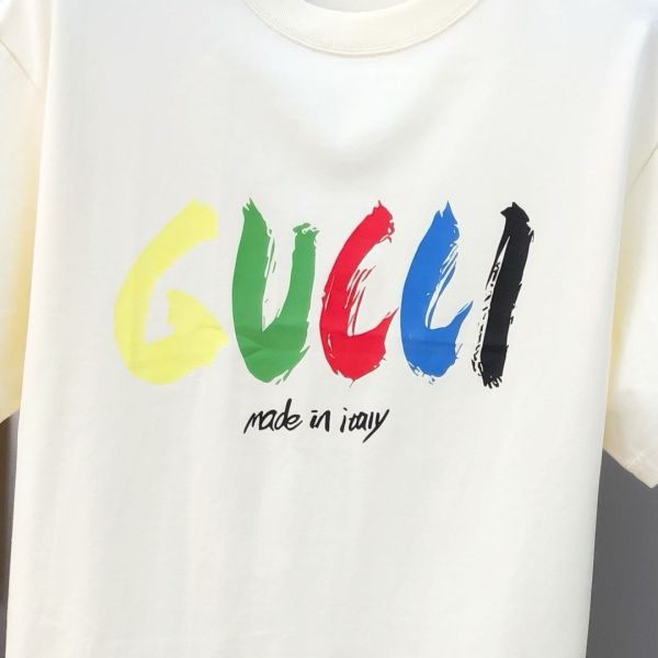 G*cci 古齊2025春夏新款原單男士圓領短袖T恤 