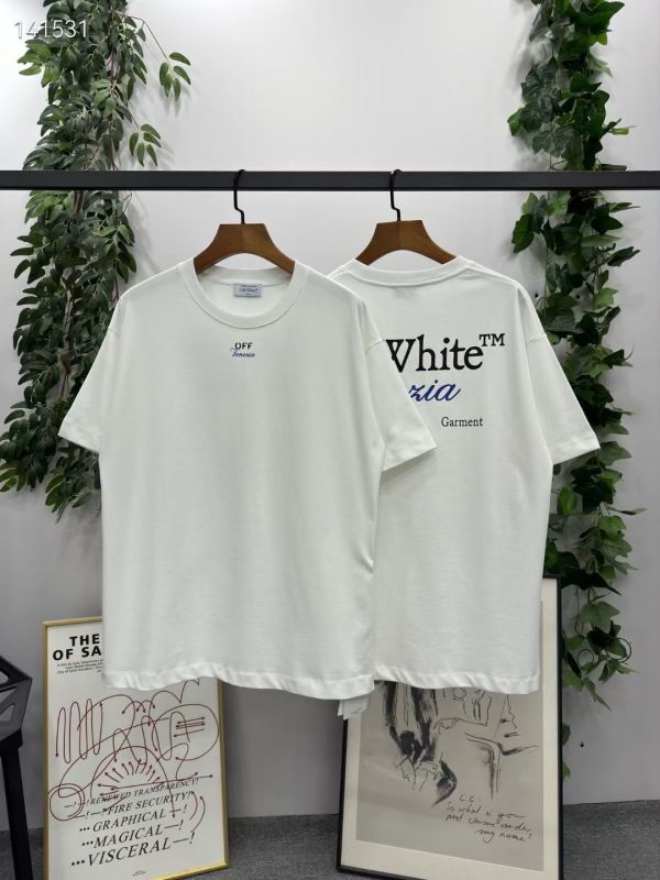 off-white  logo字母款短袖T恤 