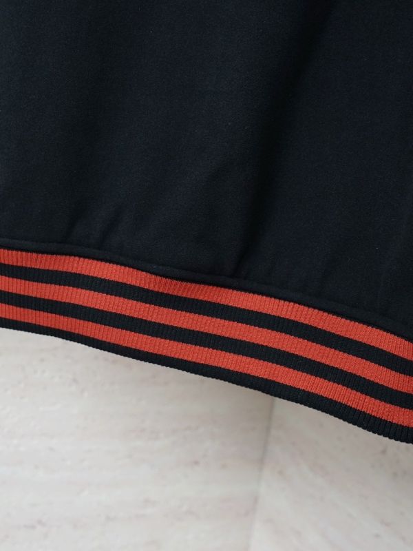 Y3簽名撞色拼接剪裁夾棉棒球服 