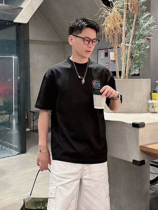 LOEWE專櫃最新款短袖圓領T恤 