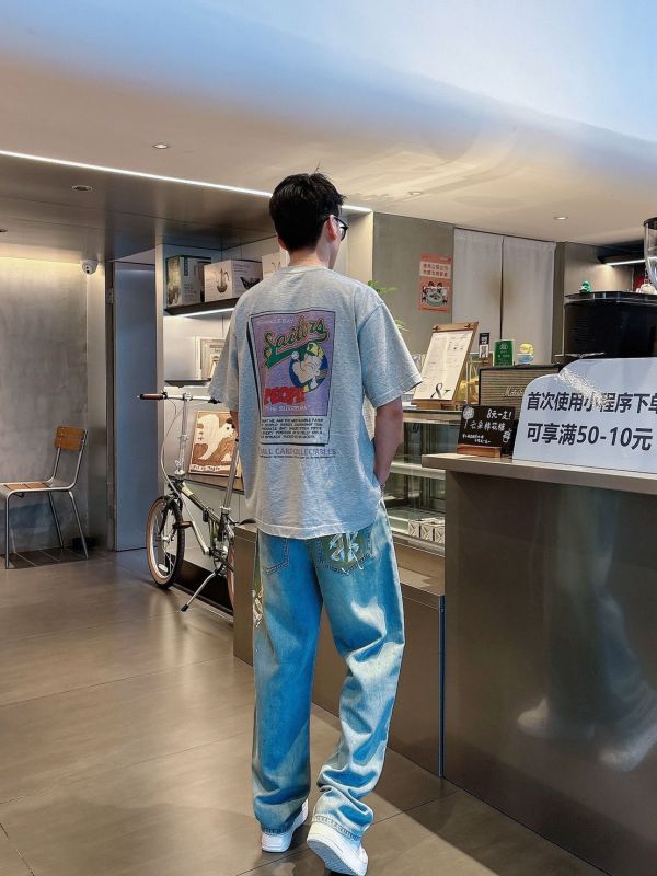 巴黎｜定制面料牛仔褲 