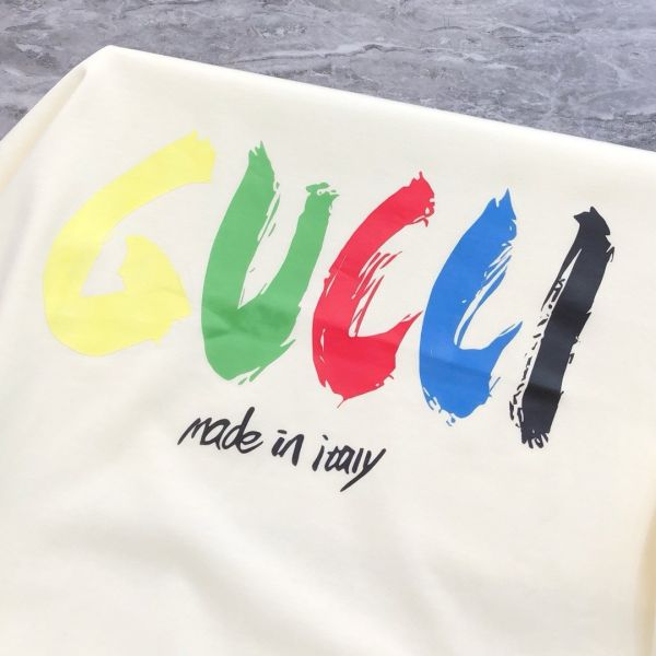 G*cci 古齊2025春夏新款原單男士圓領短袖T恤 