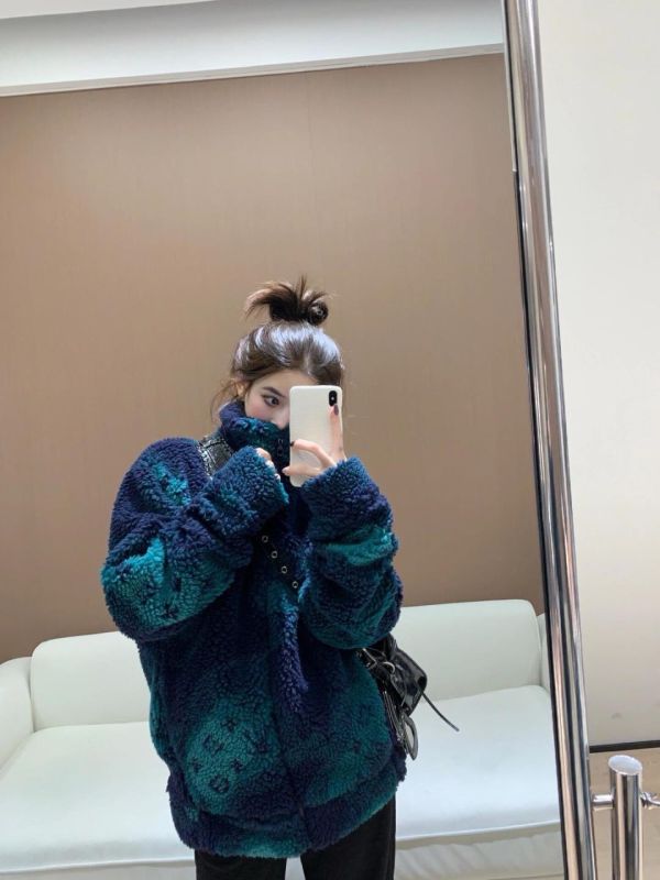 LV綿羊毛羊羔毛泰迪外套正確版本 