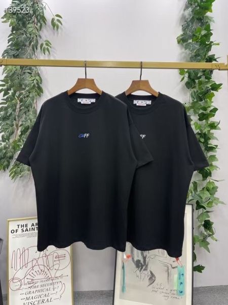 off-white  刺繡字母箭頭款短袖T恤 