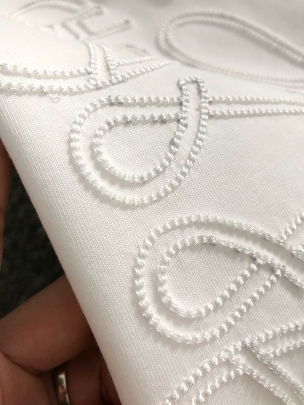 25早春最新錯位刺繡重磅短袖 