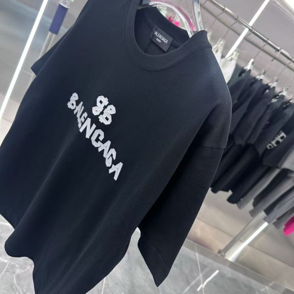 BAL 2025春夏新款260克短袖t 