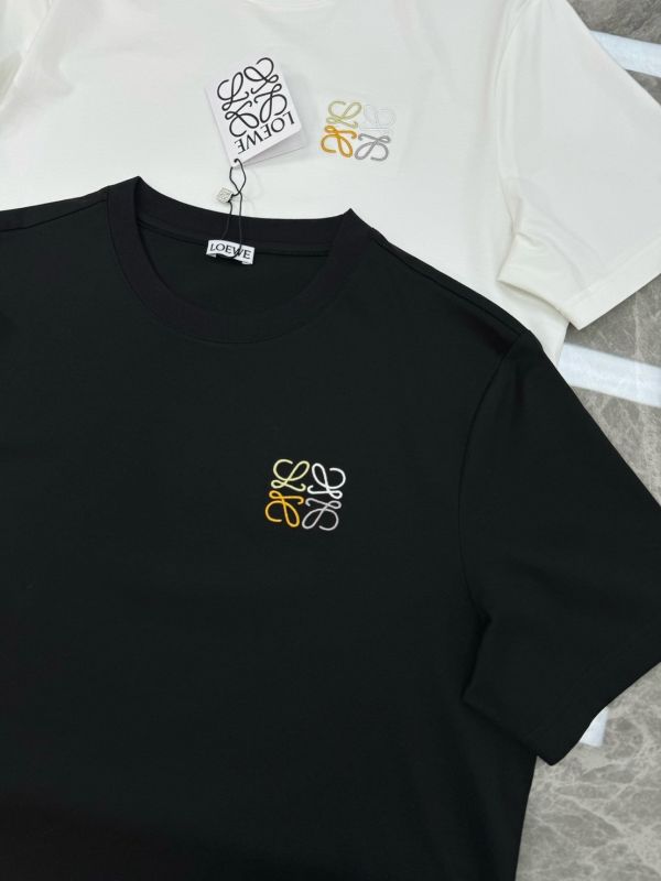 LOEWE羅意威25s春夏絲光棉T恤 