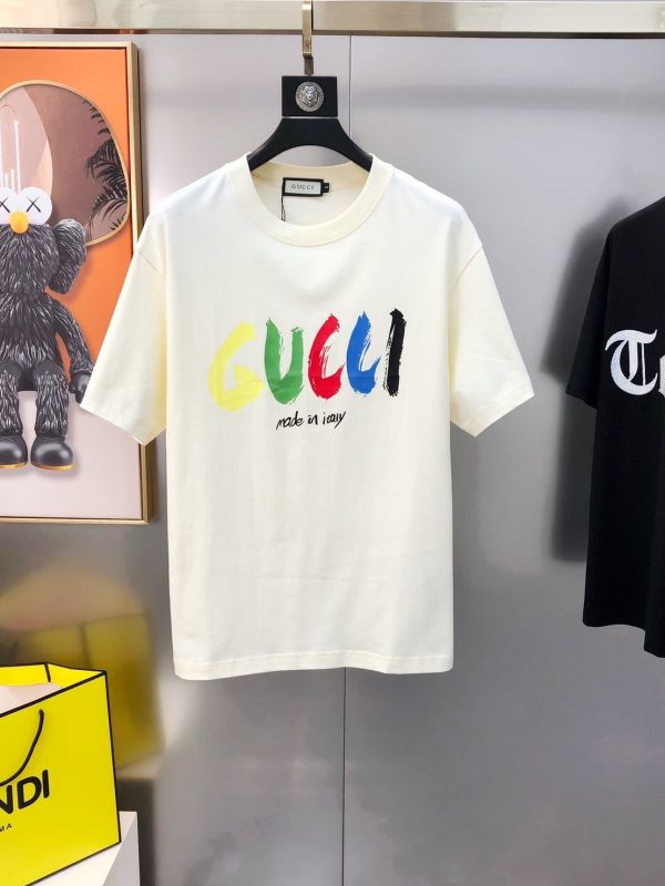 G*cci 古齊2025春夏新款原單男士圓領短袖T恤 