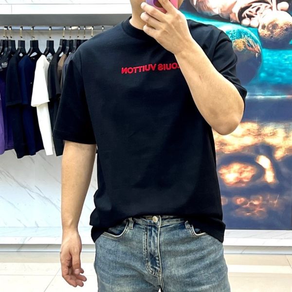 字母logo寬松顯瘦休閒圓領短袖t恤 