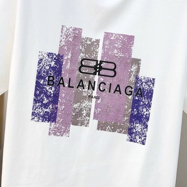 巴黎世家2025春夏新款原單男士圓領短袖T恤 