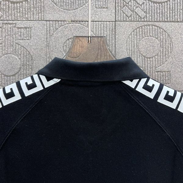 紀梵希拉鍊刺繡字母LOGO印花 Polo衫 