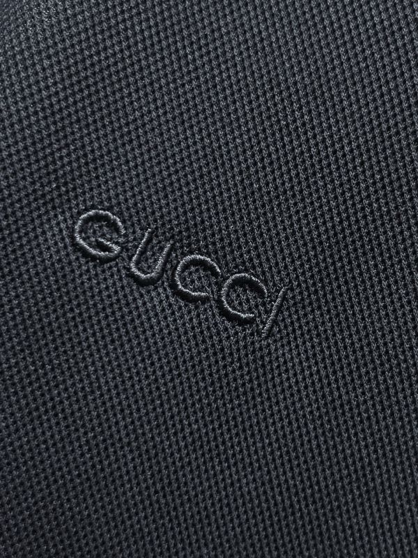 古馳夏季新款字母logo男士翻領Polo衫 