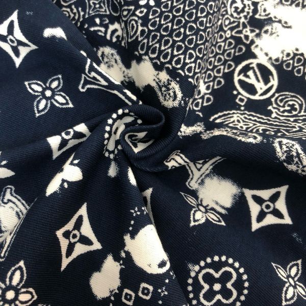 圓領短袖滿版染印花休閒T恤 