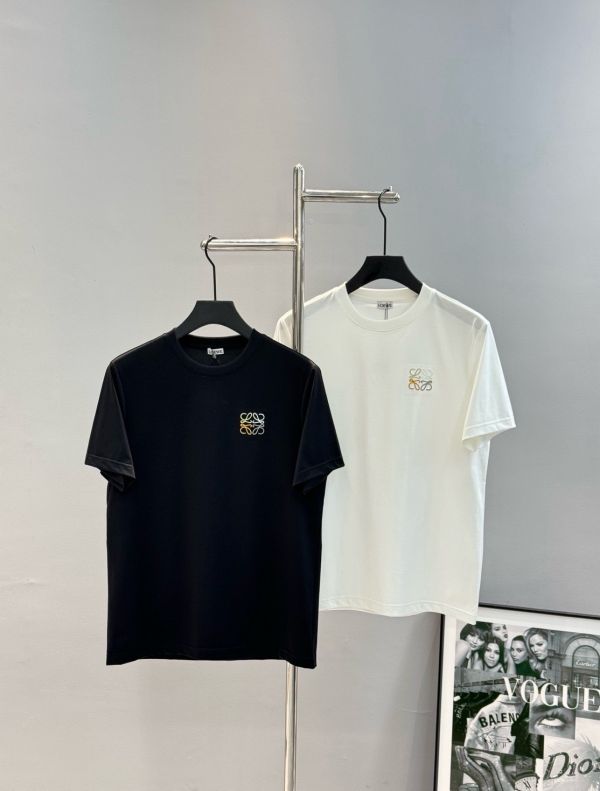 LOEWE羅意威25s春夏絲光棉T恤 