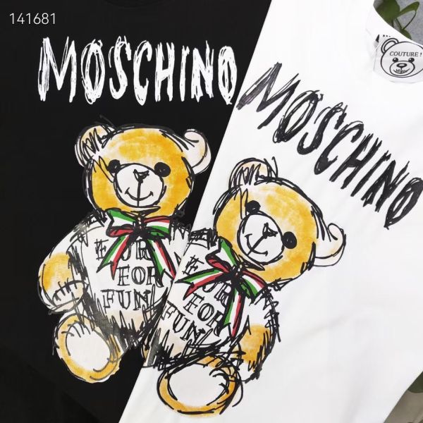 春夏新款moschino莫斯奇諾卡通玩具熊圖案 