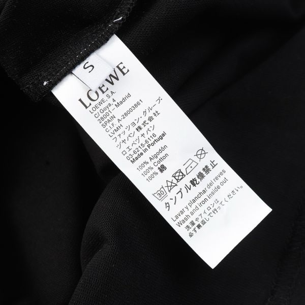 loewe 火焰刺繡純棉情侶短袖t恤 