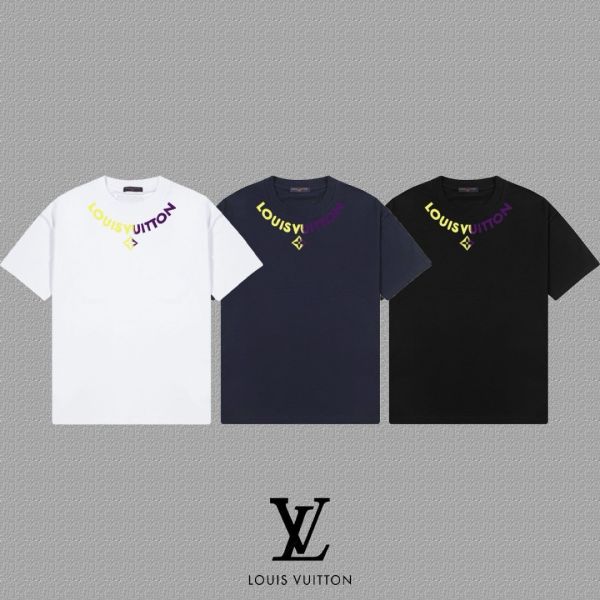 春夏新款 lv字母印花短袖T恤 
