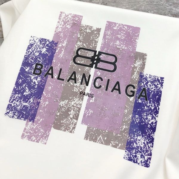 巴黎世家2025春夏新款原單男士圓領短袖T恤 