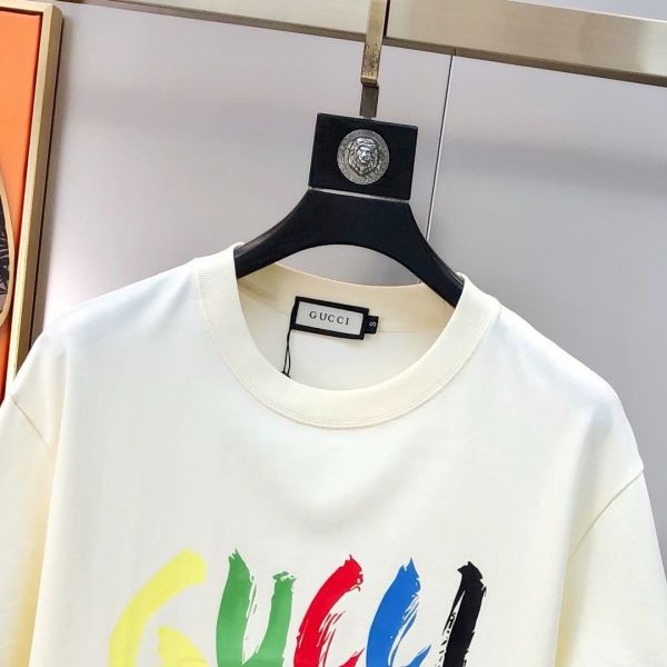 G*cci 古齊2025春夏新款原單男士圓領短袖T恤 