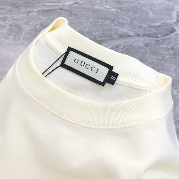 G*cci 古齊2025春夏新款原單男士圓領短袖T恤 