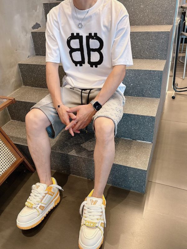 LV  三標齊全 2025夏季新款男士休閒短褲 
