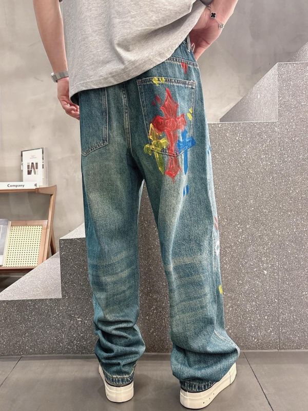 克羅 闊腿牛仔 