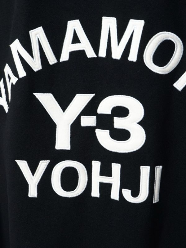 Y3簽名撞色拼接剪裁夾棉棒球服 