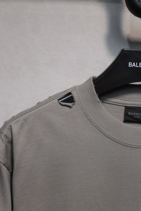 𝐁A𝐋EN𝐂IA𝐆A 馬賽克雙B印花短袖T恤 