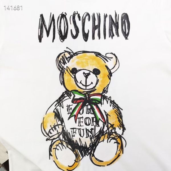 春夏新款moschino莫斯奇諾卡通玩具熊圖案 