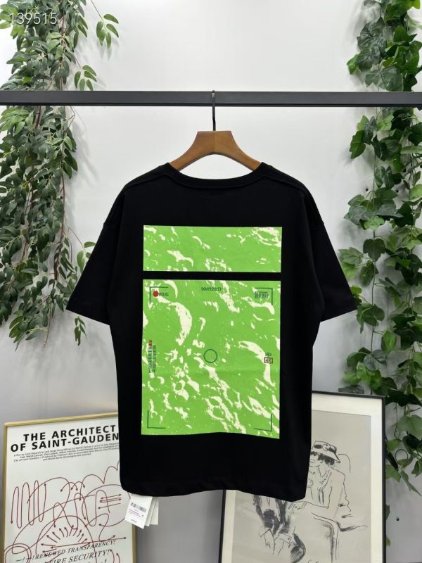 off-white  刺繡月球投影款短袖T恤 