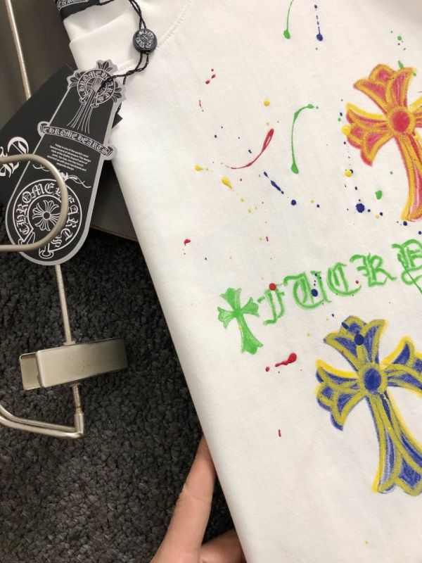 25早春最新經典十字梵文手繪重磅短袖 