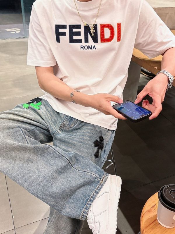 FDI2025ss春夏新款圓領短袖T恤 