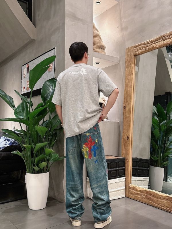克羅 闊腿牛仔 