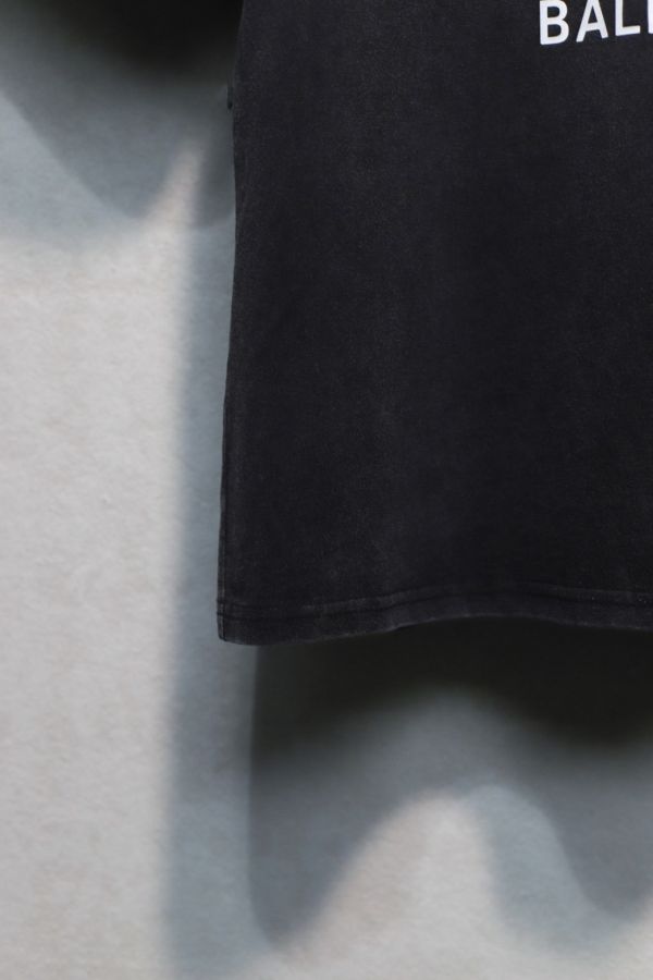 𝐁A𝐋EN𝐂IA𝐆A字母愛心圖案印花短袖T恤 